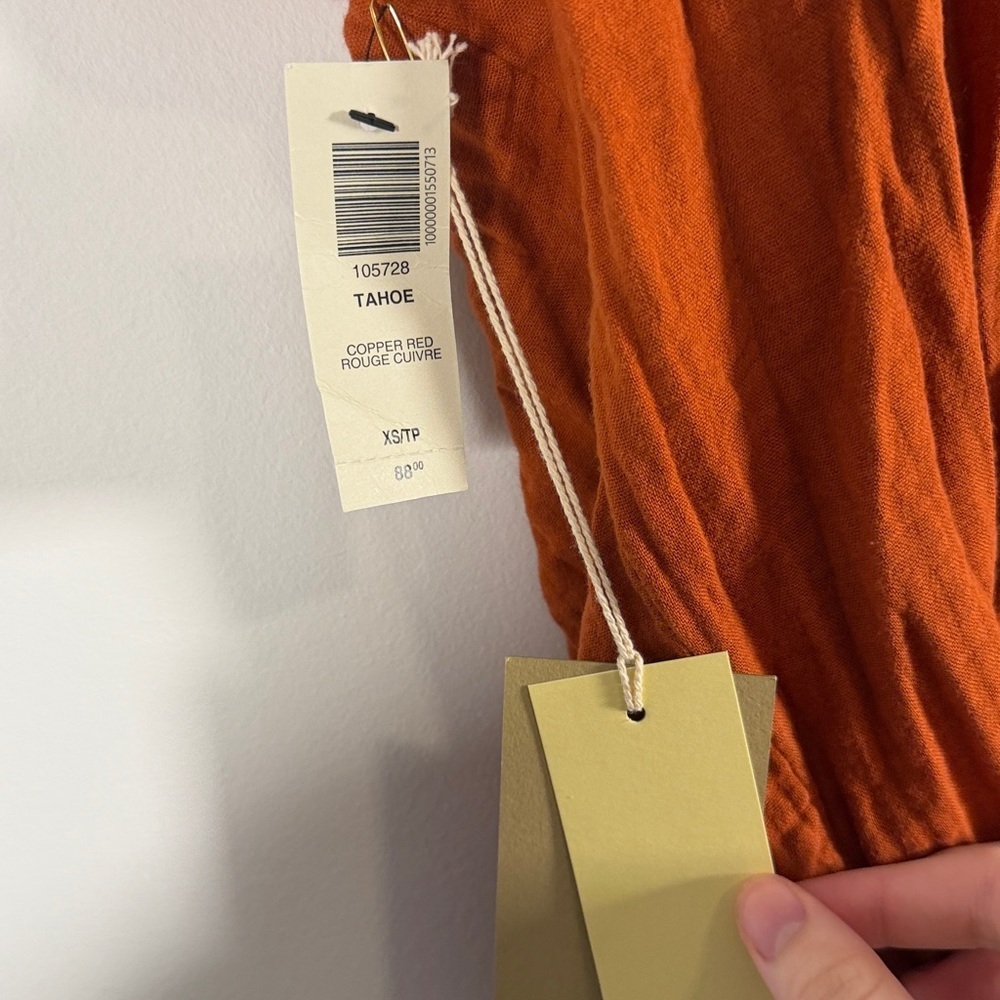 NWT Wilfred Tahoe Dress Copper Red - Missing Belt - Picture 7 of 11